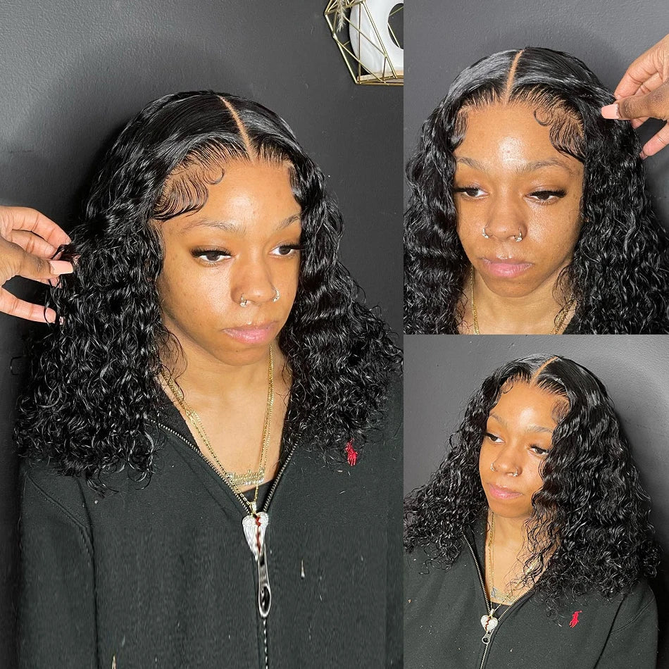 Divine Deep Wave Bob 13x6 Brazilian Hair Bob