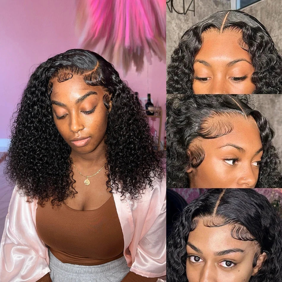 Divine Deep Wave Bob 13x6 Brazilian Hair Bob